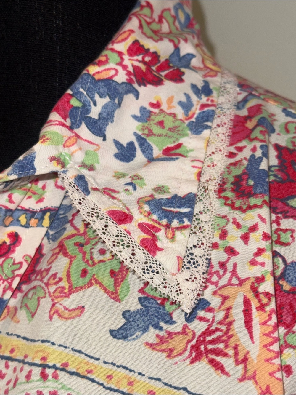 Ralph Lauren White Multicolor Paisley Short Sleeve Button-Down Shirt - Picture 7 of 11